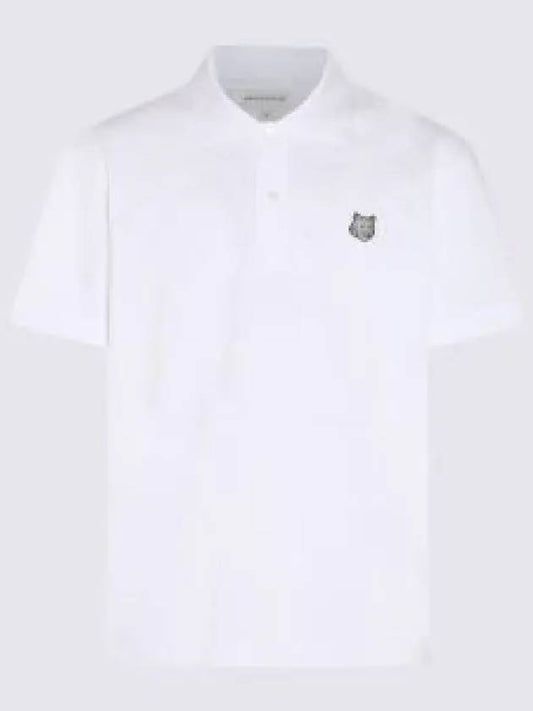 Piquet Polo Shirt White - MAISON KITSUNE - BALAAN 2