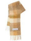 Check Mohair Muffler White Beige - ACNE STUDIOS - BALAAN 2