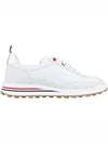 Fine Kid Suede Tech Runner White - THOM BROWNE - BALAAN 5