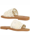 Women's Lace Strap Woody Slippers Ivory Brown - CHLOE - BALAAN 2