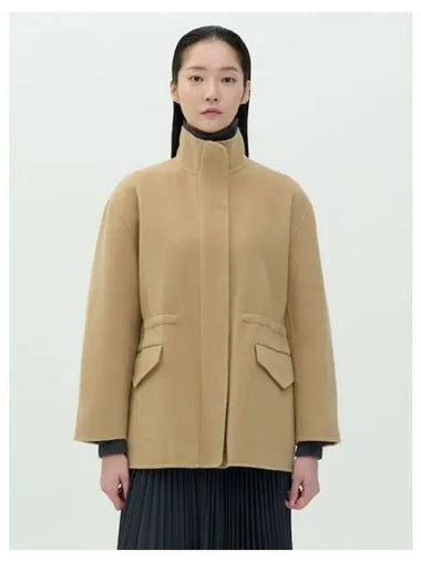 Women s double wool cashmere oversized parka padded camel domestic product GM0024090409328 - THEORY - BALAAN 1