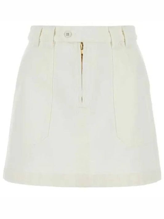 Sarah Short A-line Skirt White - A.P.C. - BALAAN 2