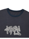 Cracked Logo Ringer Tee Navy - PHOS333 - BALAAN 4