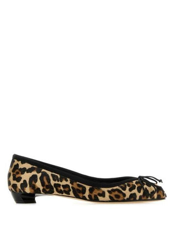 Armadillo Leopard High Heels Ballerina Brown - ALEXANDER MCQUEEN - BALAAN 1