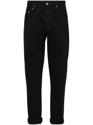 Garment Dyed Iconic Fit Jeans Black - BRUNELLO CUCINELLI - BALAAN 1