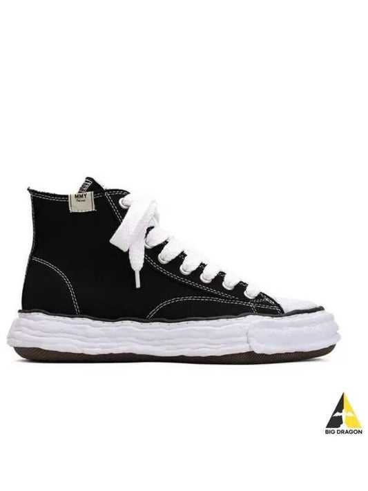 Peterson 23 OG Sole Canvas High Top Sneakers Black - MIHARA YASUHIRO - BALAAN 2