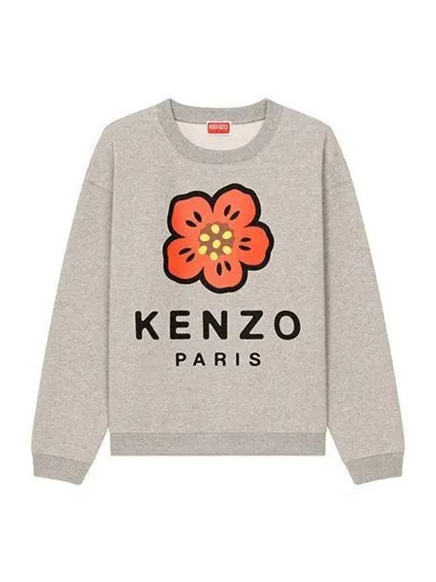 Sweatshirt Women s Balk Flower Gray - KENZO - BALAAN 1