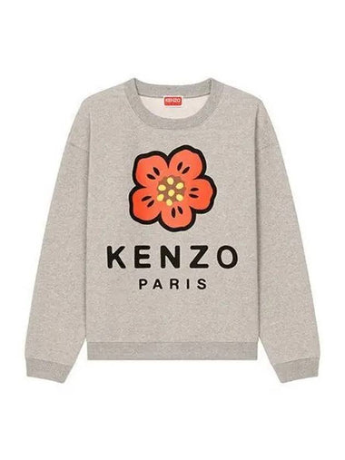 Sweatshirt Women s Balk Flower Gray - KENZO - BALAAN 1