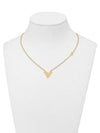 Essential V Necklace Gold - LOUIS VUITTON - BALAAN 5