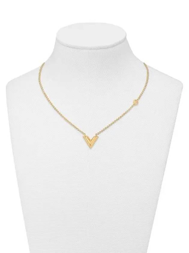 Essential V Necklace Gold - LOUIS VUITTON - BALAAN 5