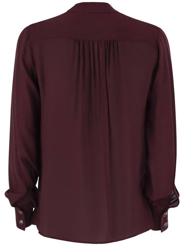 Georgette blouse with striped pattern - ELISABETTA FRANCHI - BALAAN 2