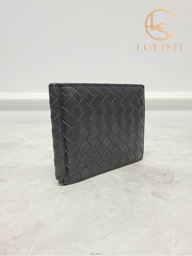 Used luxury goods Louis It Dark gray intrecciato money clip wallet - BOTTEGA VENETA - BALAAN 3