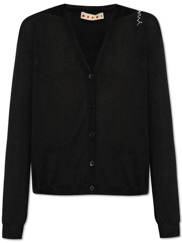 Marni Wool Cardigan, Women's, Black - MARNI - BALAAN 1