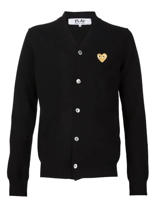 Gold Wappen Cardigan Black Men's Cardigan AZ N050 051 1 - GOLDEN GOOSE - BALAAN 1