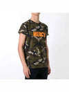 MERCYTEE OVER Camo Short Sleeve TShirt - PALM ANGELS - BALAAN 3