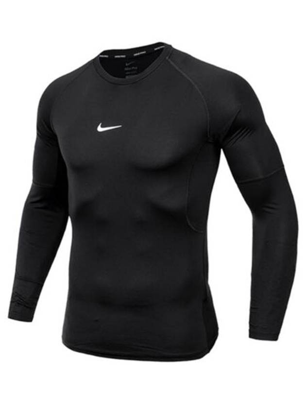 Pro Men's Dri Fit Tight Long Sleeve T-Shirt Black - NIKE - BALAAN 2