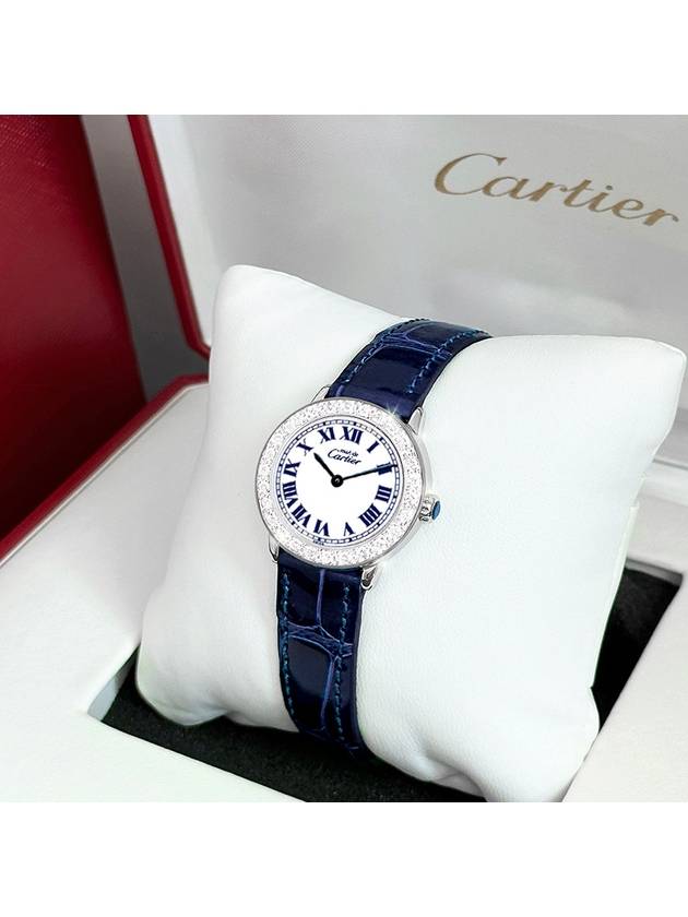 Must Ronde Big Diamond White Roman Dial Women s Watch - CARTIER - BALAAN 4