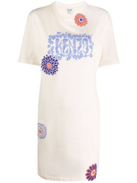 Kenjo floral applique tshirt dress FA52RO751936 - KENZO - BALAAN 1