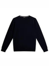 Lyle Merino Crew Neck Wool Sweater Navy - J.LINDEBERG - BALAAN 2