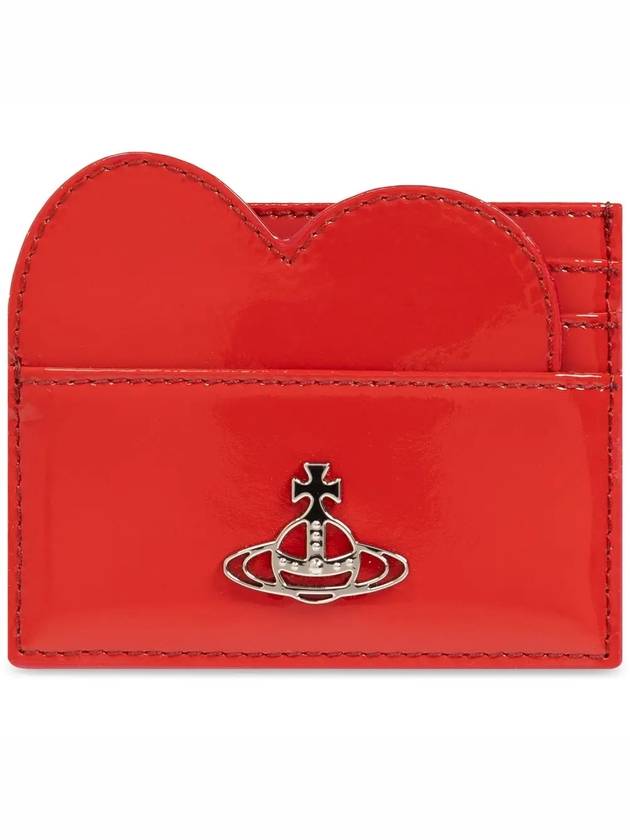 ORB Heart Card Wallet Red 5403000AW L001O H401 - VIVIENNE WESTWOOD - BALAAN 1