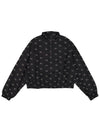 1/4 Zip Mod Crop Woven Anorak Black - NIKE - BALAAN 1