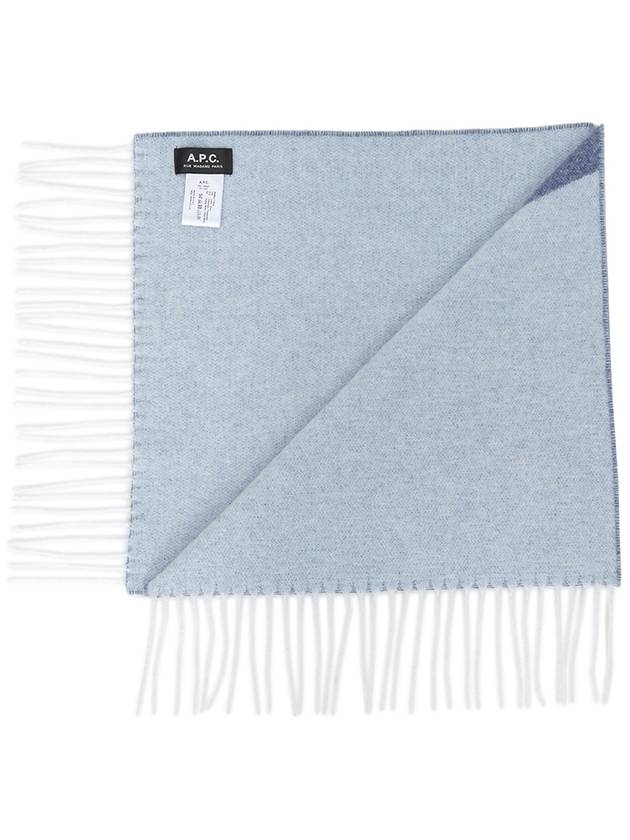 Maro Big Logo Muffler Blue - A.P.C. - BALAAN 4