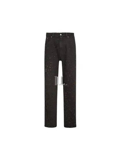 Distressed Effect Straight Jeans Black - MAISON MARGIELA - BALAAN 2