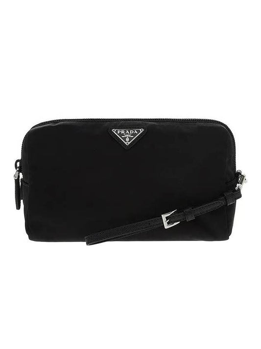 Bella Re-Nylon Pouch Black - PRADA - BALAAN.