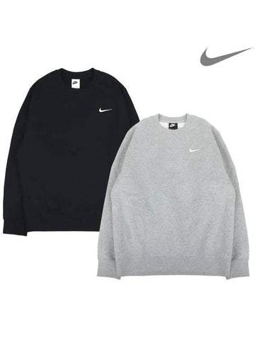 Club Fleece Crew Unisex Brushed Sweatshirt CJ1614 NI MT3 - NIKE - BALAAN 1