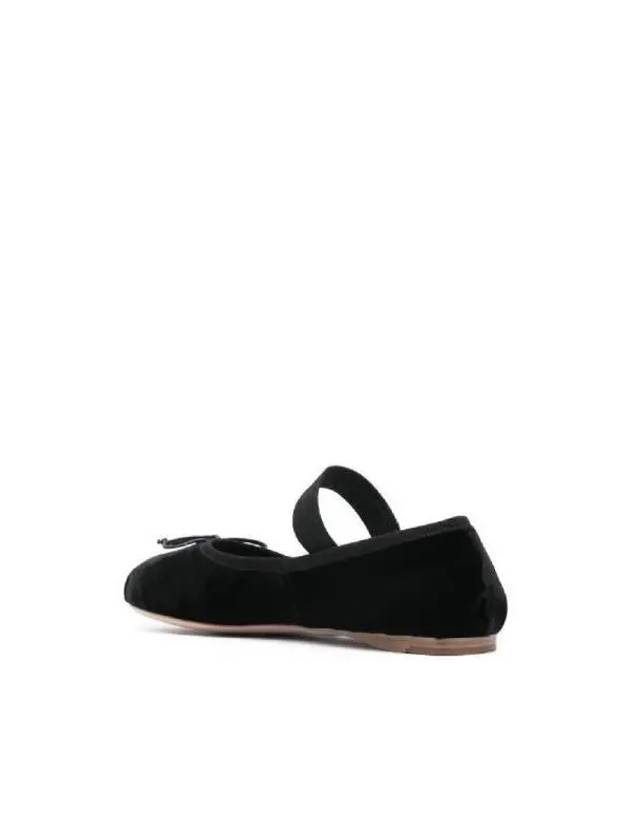 Mary Jane Velvet Ballerina Black - MIU MIU - BALAAN 4