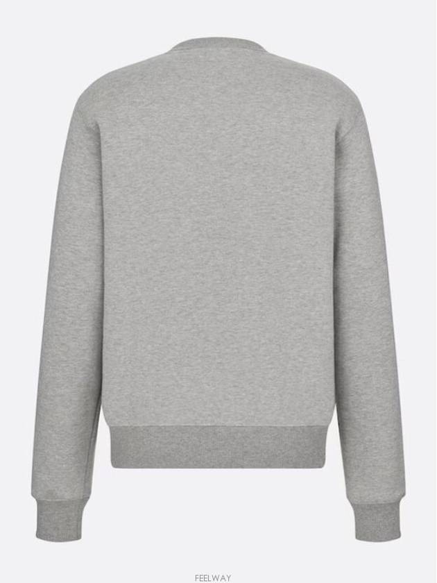 CD Icon Cotton Sweatshirt Grey - DIOR - BALAAN 4