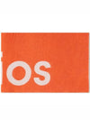Studios Jacquard Logo Two-tone Wool Skiff Light Gray Orange - ACNE STUDIOS - BALAAN.