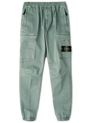 Wappen Patch Cargo Track Pants Dusty Mint - STONE ISLAND - BALAAN 1