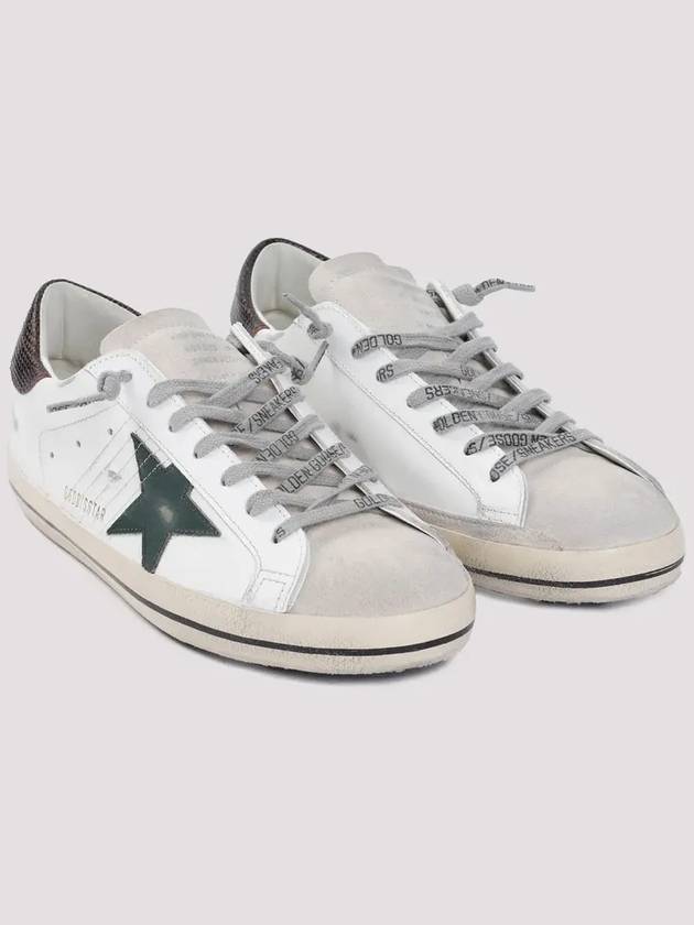 Superstar Brown Tab Low Top Sneakers White - GOLDEN GOOSE - BALAAN 4