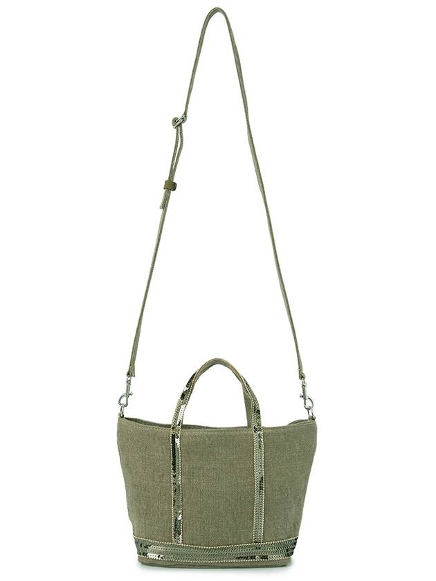 Cabas Mini Tote Bag Khaki - VANESSA BRUNO - BALAAN 7