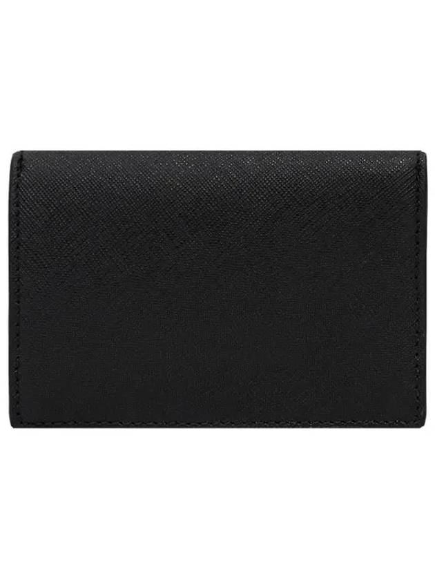 Saffiano Cow Leather Card Wallet Black 5115002OW L001N N401 - VIVIENNE WESTWOOD - BALAAN 6