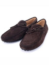 Men's City Gommino Suede Driving Shoes Brown - TOD'S - BALAAN 3