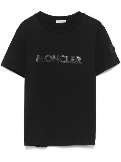 Logo short sleeve t shirt black - MONCLER - BALAAN 2