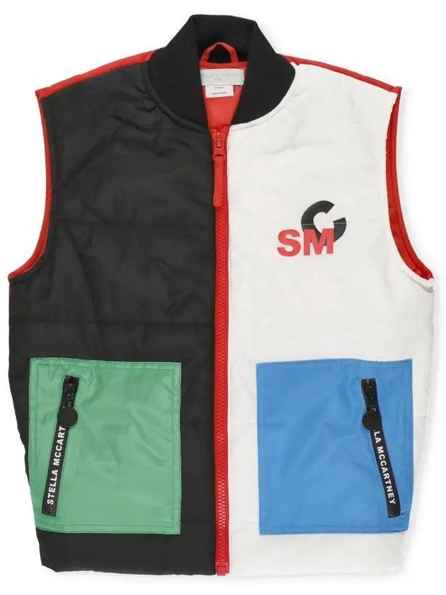 Kids Color Block Padded Vest 8R2P62 Z0537 999 - STELLA MCCARTNEY - BALAAN 1