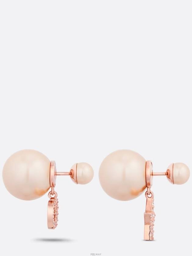 Tribales Resin Pearl Earrings Pink - DIOR - BALAAN 3