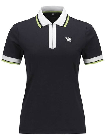 WOMEN ZIPPER POINT SHORT T SHIRTBK - ANEWGOLF - BALAAN 1