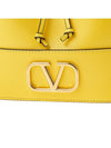 Women's V Logo Signature Chain Bucket Bag Yellow - VALENTINO - BALAAN 7