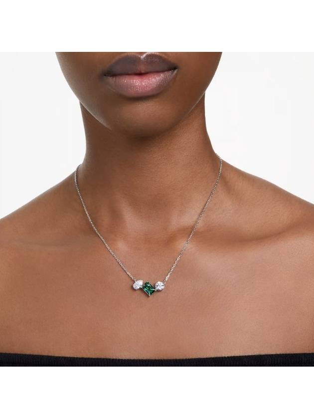 Women's Mesmera Pendant Necklace Green - SWAROVSKI - BALAAN 4