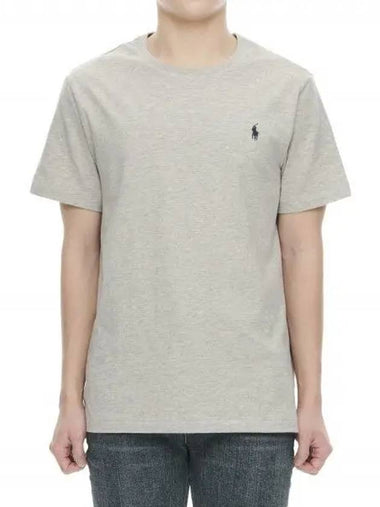 Custom Slim Fit Cotton T Shirt Gray - POLO RALPH LAUREN - BALAAN 1