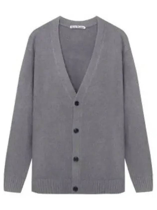 Wool Blend Cardigan Grey - ACNE STUDIOS - BALAAN 2