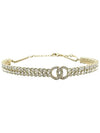 CC Logo Crystal Choker Necklace Gold - CHANEL - BALAAN 3