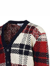 Donegal Tartan Check Cardigan - THOM BROWNE - BALAAN 6