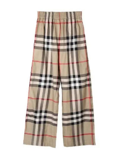 Checked cotton twill pants - BURBERRY - BALAAN 1