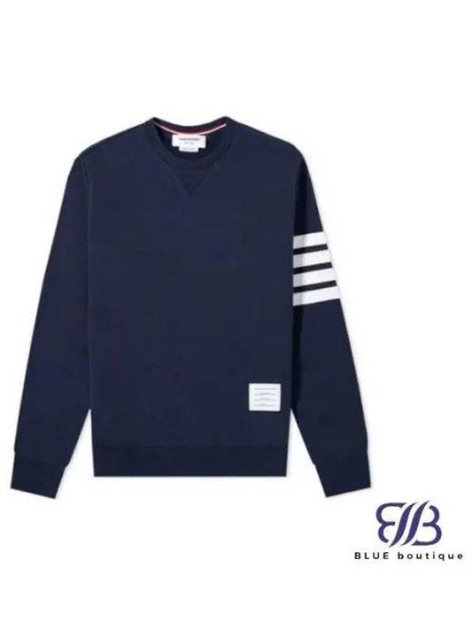 4 Bar Loopback Jersey Sweatshirt Navy - THOM BROWNE - BALAAN 2