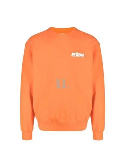 Prince Logo Print Cotton Sweatshirt Orange - SPORTY & RICH - BALAAN 2